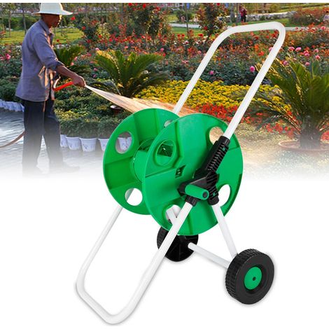 Schlauchwagen 50m Gartenschlauch Wasser Schlauchwagen Fahrbar Schlauchtrommel (1/5)