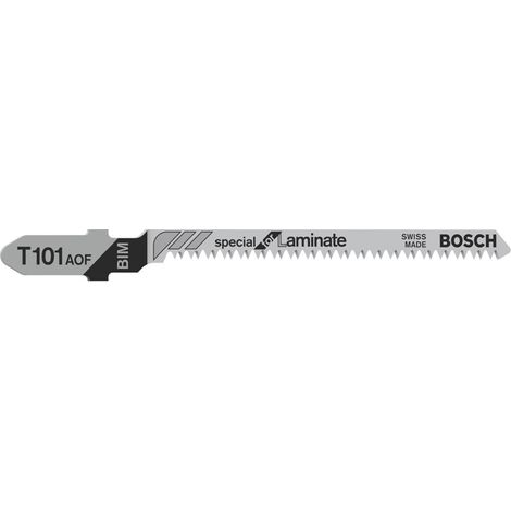 Bosch Stichsägeblatt T 101 AOF Special 83 mm T-Schaft 3 Stück Sägeblätter & Sägehilfen (1/5)