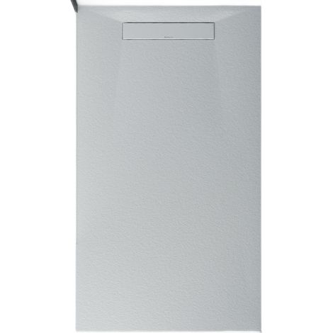 Duschwanne Bernstein LAVOA flach Mineralguss Steinoptik Weiß matt 80x140cm (1/5)