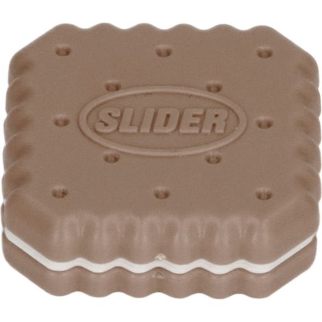 Jouet Magnétique Glissant en Forme de Biscuit pour Anti-Stress - Poussez du Bout des Doigts, Marron (1/5)