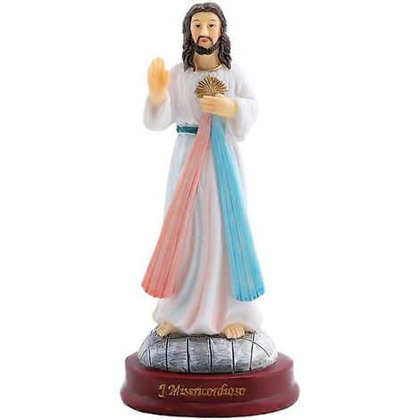 Statue Figurine Jésus Saint, décoration chrétienne pour bureau maison, figure religieuse sacrée en résine, cadeau spirituel. (1/4)