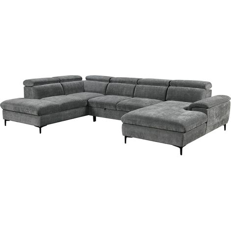 LEON FABRIC PULL OUT CORNER SOFA BED (1/5)