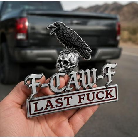 New and interesting crow car decal/metal car emblem sticker - as shown in the picture.