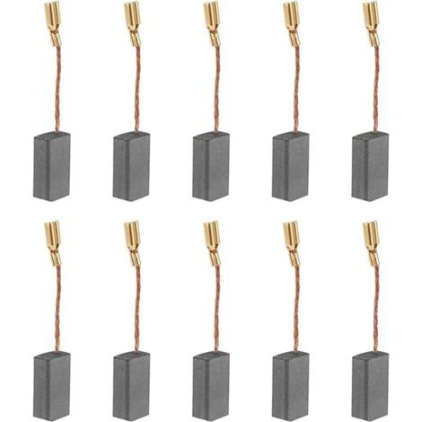 10PCS Carbon Brushes, Carbon Brushes for Motor, Universal Power Tool Carbon Brushes for Electric Motor S1M-FF03-100A/6-100 A86C -16 8 5