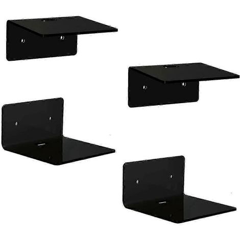 Ensemble de 4 supports muraux flottants pour haut-parleurs, babyphones et livres. (1/5)