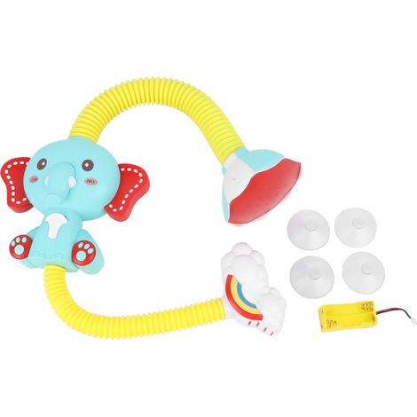 Éléphant jouet d’eau électrique avec pompe ajustable, jeu de pulvérisation pour tout-petits en été, modèle à succion. (1/5)