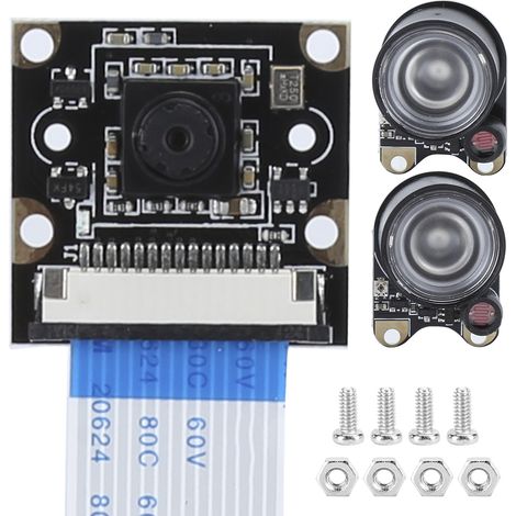 5-Megapixel-Nachtsichtkamera für Raspberry Pi 4B, 3B+ und 2B mit lichtempfindlichem Sensor – kompatibel mit Modell B (1/5)