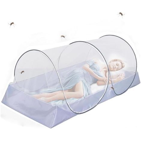Pop-up-Moskitonetz, 200 x 100 x 73 cm, faltbar, für Reisen, Zuhause, Camping, komfortabel, schnell und tragbar (1/5)