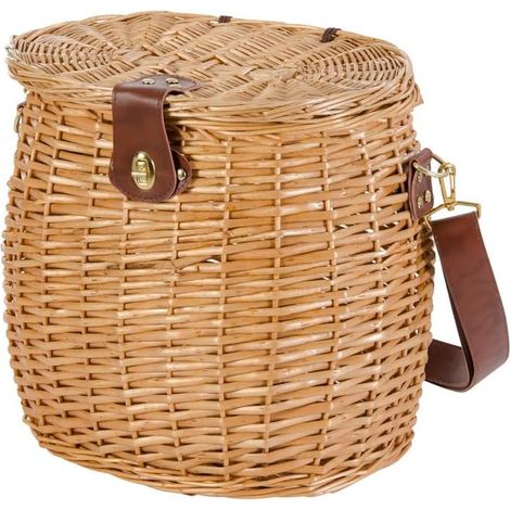 Cesto Funghi con tracolla e coperchio 33x23 Verdelook