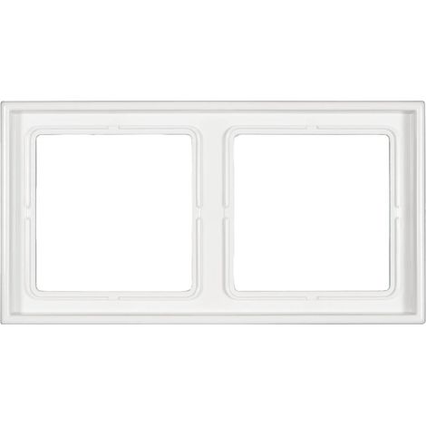 Jung 2 vie Telaio di copertura LS 990 Bianco alpino LS 982 WW 1 pz. (1/2)