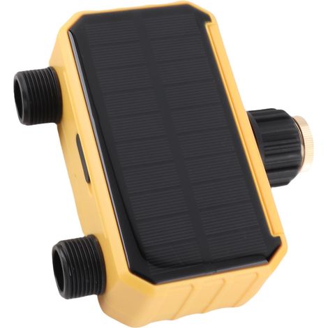 Minuteur d'arrosage solaire à double sortie, réversible et réglable, système d'arrosage automatique, contrôleur d'irrigation (1/5)