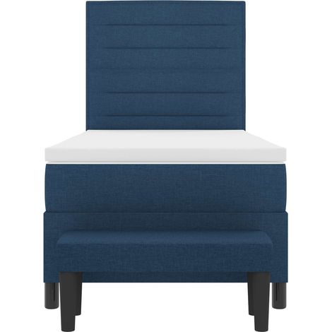 Maison Exclusive - Boxspringbett mit Kopfteil Blau 80 x 200 cm St
