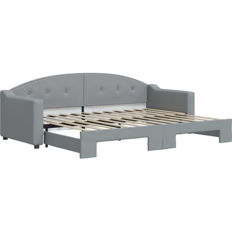 Maison Exclusive - Divano Letto con Letto Estraibile Grigio Chiaro 80x200 Tessuto