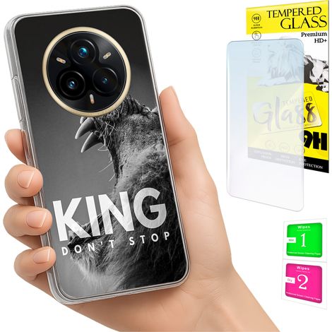 Funda para Realme 14 Pro+ 5G / 14 Pro Plus 5G con cubierta trasera y cristal 9H. (1/5)