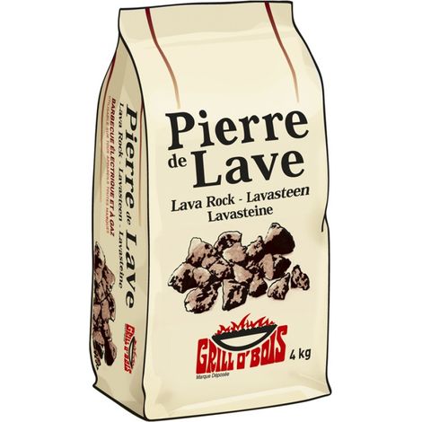 Pierres de lave 4 kg pour barbecue – Idéal pour cuisson à haute température – Résistantes aux chocs thermiques – Pour grillades et fumage – La Forestiere Du Nord