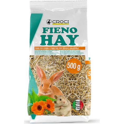 Set 5 Fieno con Ortica e Calendula 500 g per Roditori