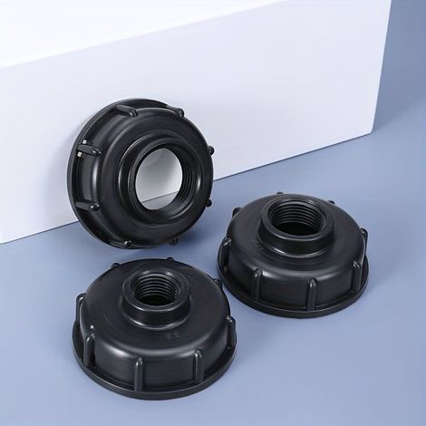 IBC-Tankadapter – 60-mm-Gewindeablauf – DN20 (3/4") Innengewinde – für Gartenschlauch – 1 Stück (1/5)