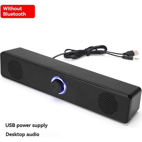 Barre de son filaire USB pour PC, TV, ordinateur portable, gaming et home cinéma. Système audio filaire pour PC, PC, ordinateur portable et home cinéma. (1/5)