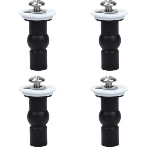 Accesorios para asientos de inodoro, paquete de 4 tornillos para bisagras de inodoro, fijaciones para asientos de inodoro, tornillo de tuerca superior (1/3)