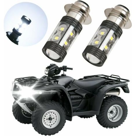 Ampoules de phares LED H6m pour quad Yamaha Thsinde, lumière blanche (1/5)