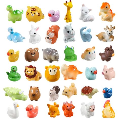 Tierfiguren aus Resin 40 teiliges Zubehör für Puppenhäuser