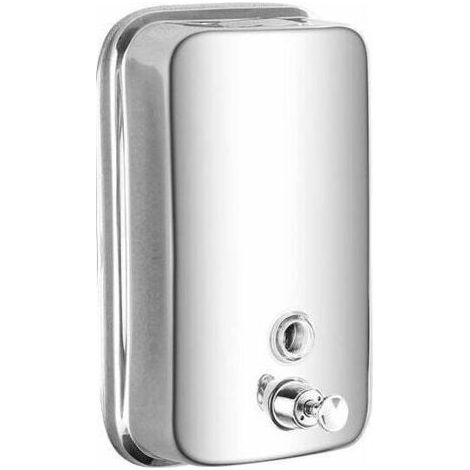 Distributeur de savon liquide mural pour salle de bains et cuisine poli 500ml petite tête de pompe 10 15 5cm (1/4)