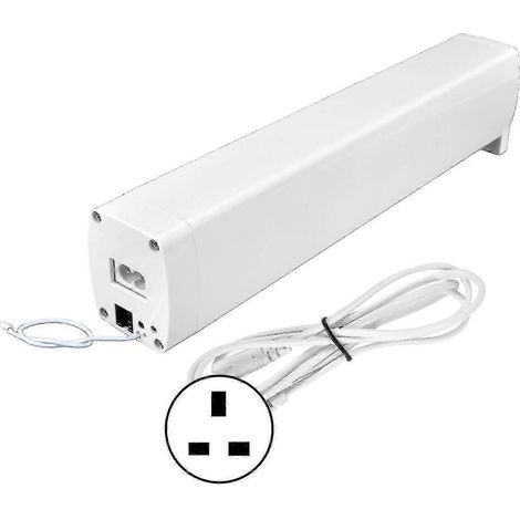 Moteur de rideau intelligent avec commande vocale via application, ouverture automatique, contrôleur électrique, AC100-240V 50/60Hz, prise standard britannique. (1/4)