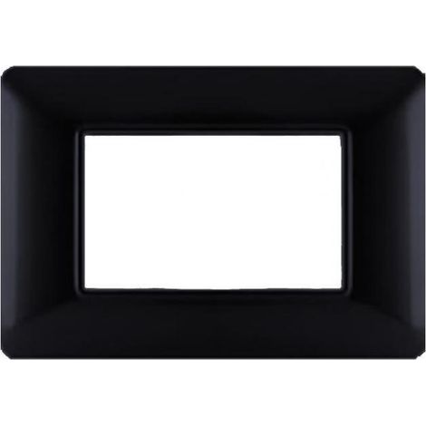 Mapam m8003-02 placa de tecnopolímero de línea joy - 3 módulos-negro