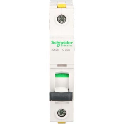 Interruptor automático 1P C 20A 6kA CA iC60N-C20 Acti9 A9F04120