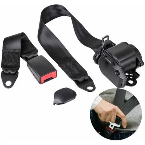 Cintura di sicurezza per auto regolabile a 3 punti Cintura di sicurezza per auto telescopica automatica universale per go-kart club golf cart veicolo camion (1/4)