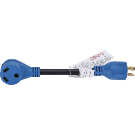Adaptateur de prise camping-car 30A vers 30A 125V câble 10AWG 3 fils pour recharge véhicules (1/5)