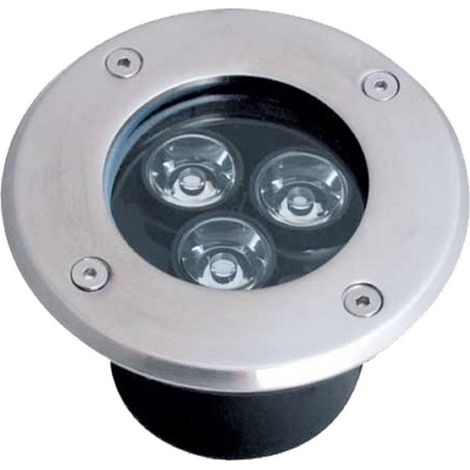 Faretto LED 3W calpestabile da incasso da esterno FS-3B-3X1WLuce Neutra Naturale 4200k