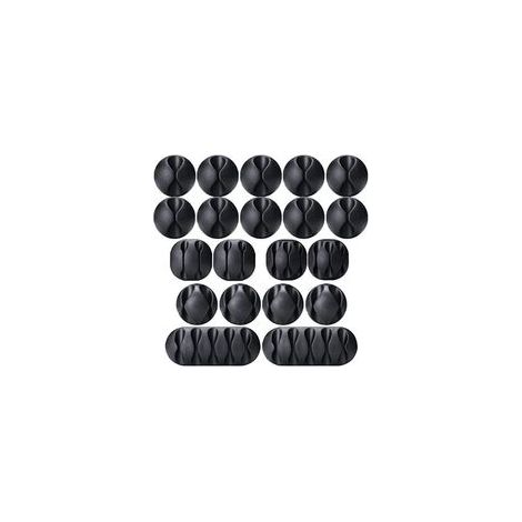 Multifunktionale Kabelclips, -halter und -sets eignen sich für Büros und ermöglichen die Organisation von Stromkabeln, USB-Ladekabeln, Ladegeräten und Kabeln – Crezuo