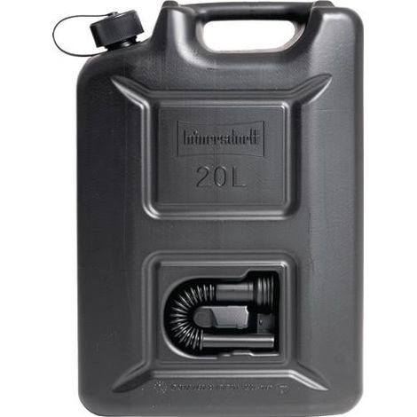 Bidón  de  combustible  PROFI  20l  negro  HDPE  L350xW165xH495mm  HÜNERSDORFF (1/2)