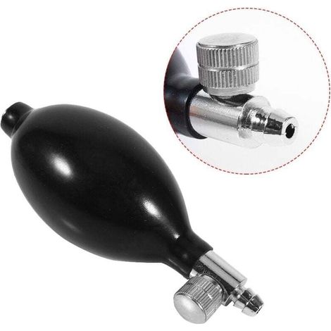 Valve Bulbe de Pression, Valve de Libration de Bulbe de Pression de Remplacement Pression Manuelle, Grande Pompe pour Gonflage Manuel avec Brassard