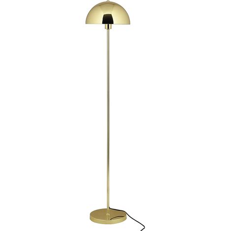 Lampada da terra D.30 x H.149 cm Effetto Ottone Dorato Vintage - ONTARIO (1/5)