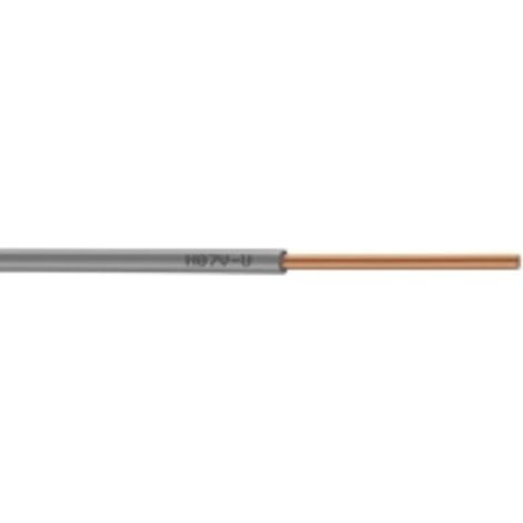 Nexans   01248685   Bobine de fil Electrique 1,5mm Gris Long 100m [ H07V U PASSEO 1 ]