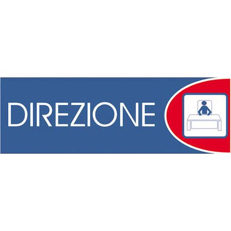Targhe logofix metal blu 6x18direzione n.735