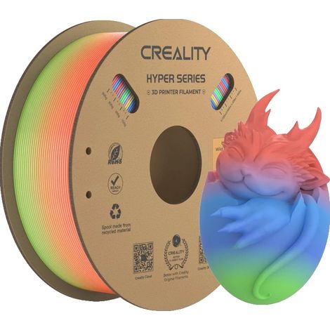 Filamento PLA, stampa ad alta velocità, gradiente multicolore, fiore selvatico corto (1/2)