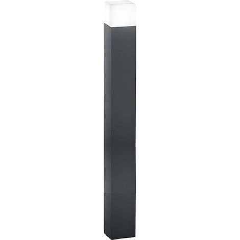 Borne D'Éclairage Extérieur Tower - Perenz, Avec Ampoule E27 Max. 20W, Ip54, Aluminium Peint, Anthracite, Hauteur 90 Cm