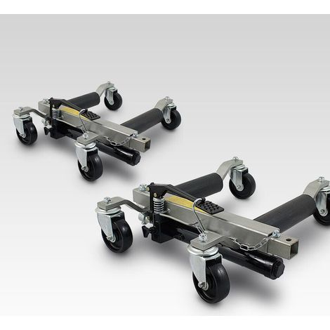 Bituxx 2 Stück PKW Rangierhilfe Rangierheber hydraulisch Wagenheber Auto Rangierroller (1/5)