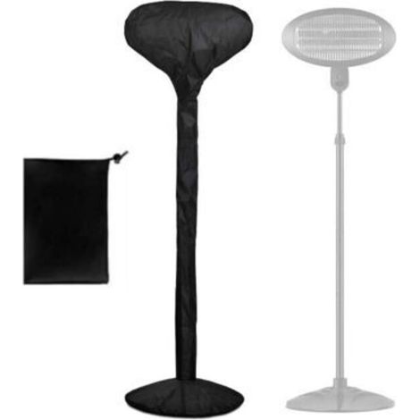 Komplett abgedeckte wasserdichte Elektroheizungsabdeckung für Garten, Outdoor – Universeller Staub- und UV-Schutz – Mit Aufbewahrungstasche (schwarz)