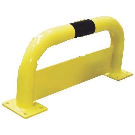 Barrera protección BARP3575NJ, con chapa antigolpes, negro/amarillo, diam76mm  Metalworks 758003575 (1/2)