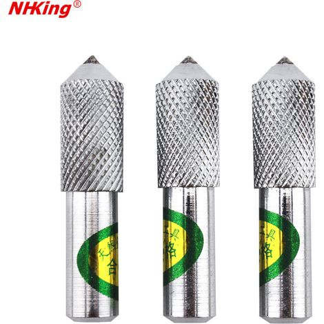 3 pièces par ensemble 10mm  50mm stylo de fraisage diamant naturel couteau de réparation diamant roue de ponçage stylo de réparation de pierre stylo diamant stylo de nettoyage de pierre de Type entier