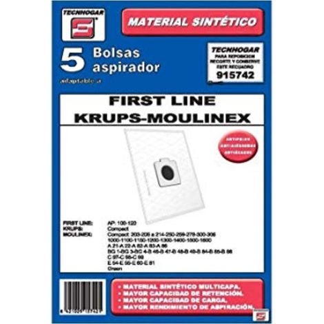 Bolsa aspirador Moulinex 742 Tela