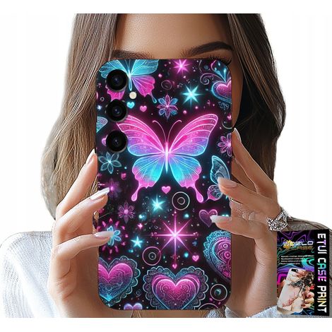 Funda para Samsung Galaxy A05S - Funda con estampado de mariposas y corazones coloridos y modernos (1/5)