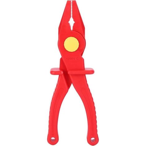 Pince coupante en plastique isolée Pince coupante intégrale Outils à main d'électricien pour l'installation d'outils (1/5)