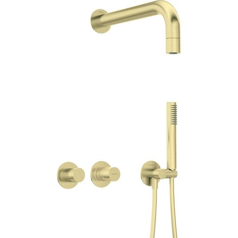Deante Conjunto de ducha moderno empotrado compacto