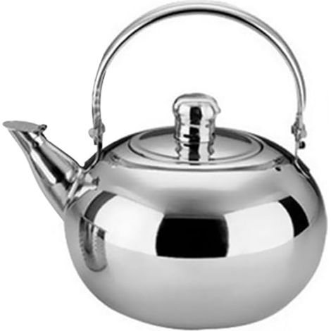 Bouilloire légère acier inoxydable, chauffage liquide eau thé café, usage domestique extérieure, design moderne-14CM (1/4)