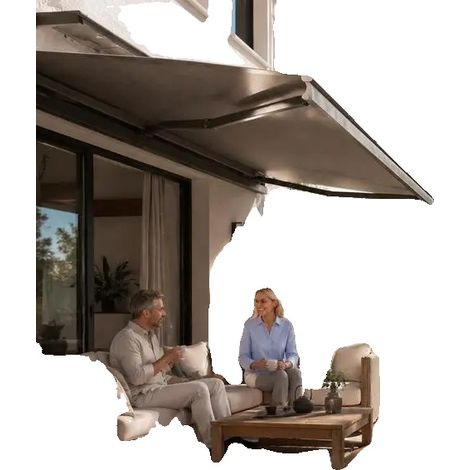 Terrassendielen, Minimalistisches Design, Einfache Installation, Braun (1/5)